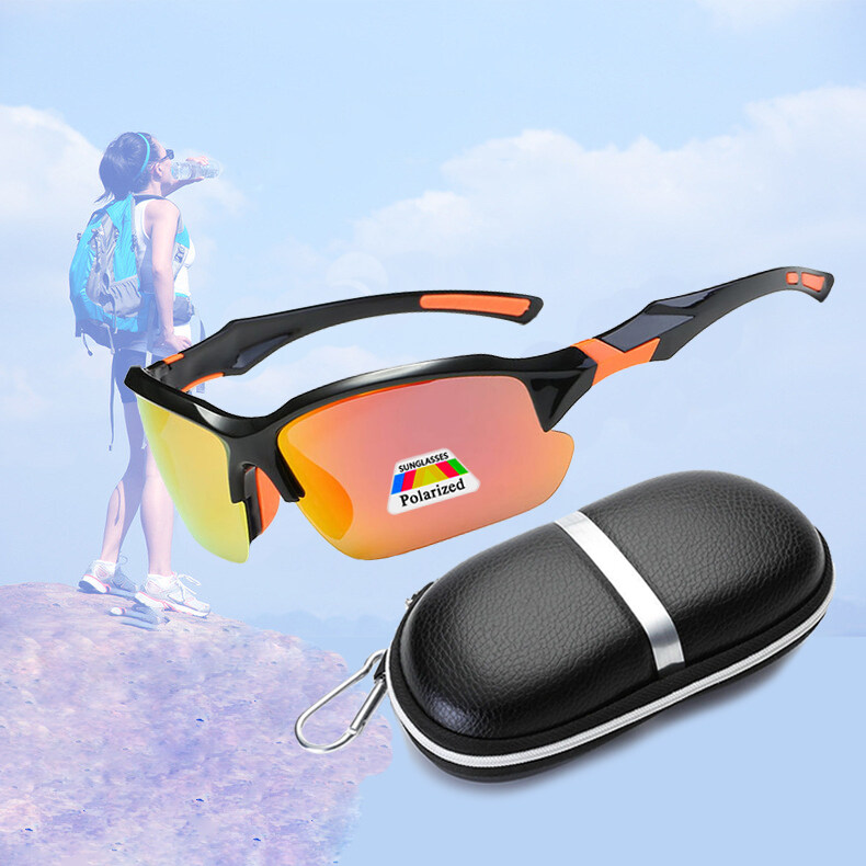 IMPALA PG2007L Fashion Photochromic Polarized Sunglasses Sports Style Eyewear Anti Glare Cycling Eyeglasses Elastic Frame UV Protective Sun Glasses with Box