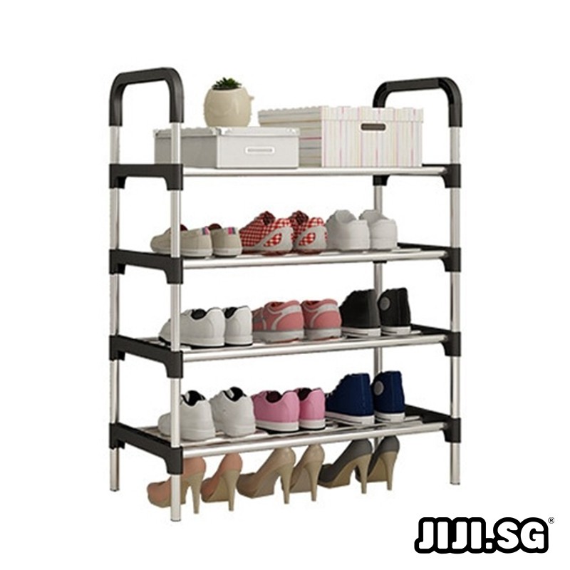 (JIJI.SG) TITAN Steel Shoe Rack - Steel / PP / 4 Tier / 5 Tier / 6 Tier / Easy Assemble / jt