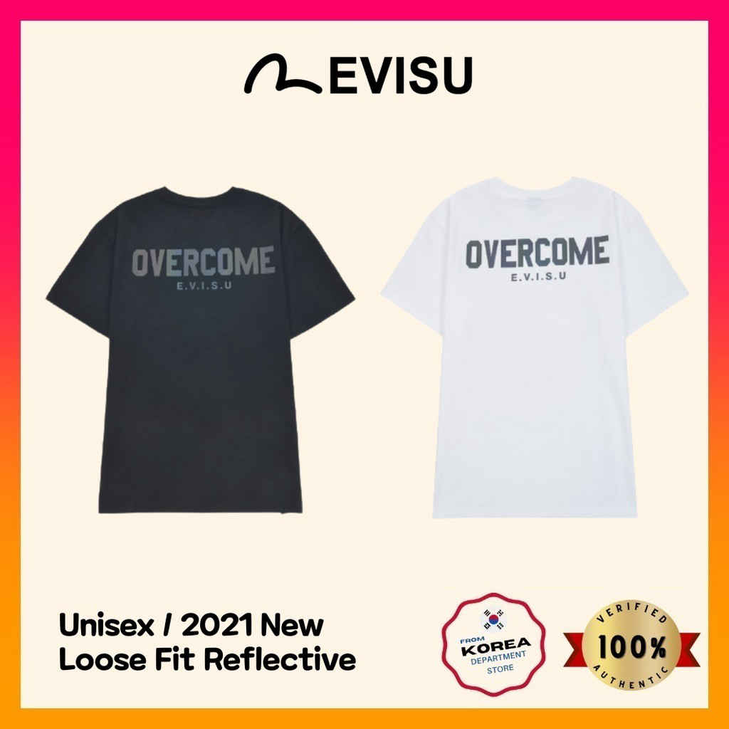 100% Authentic Evisu Korea Unisex Reflective T Shirt