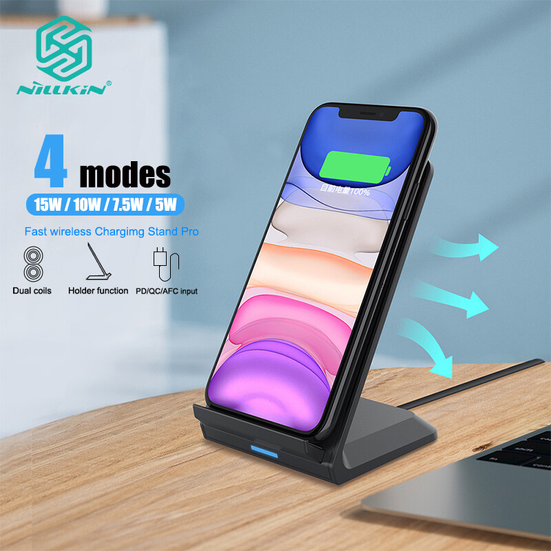 Nillkin Fast Wireless Charging Stand Pro Case Machine Protection Case Data USB Cable Micro + Type-C + Lightning Charging Line