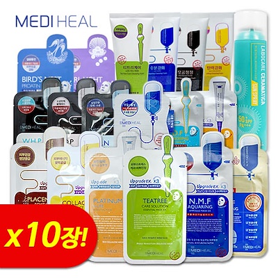 MEDIHEAL KOREA sheet mask pack / 25ml x 10pcs skincare kbeauty  facial mask sheet skincare mask korea beauty