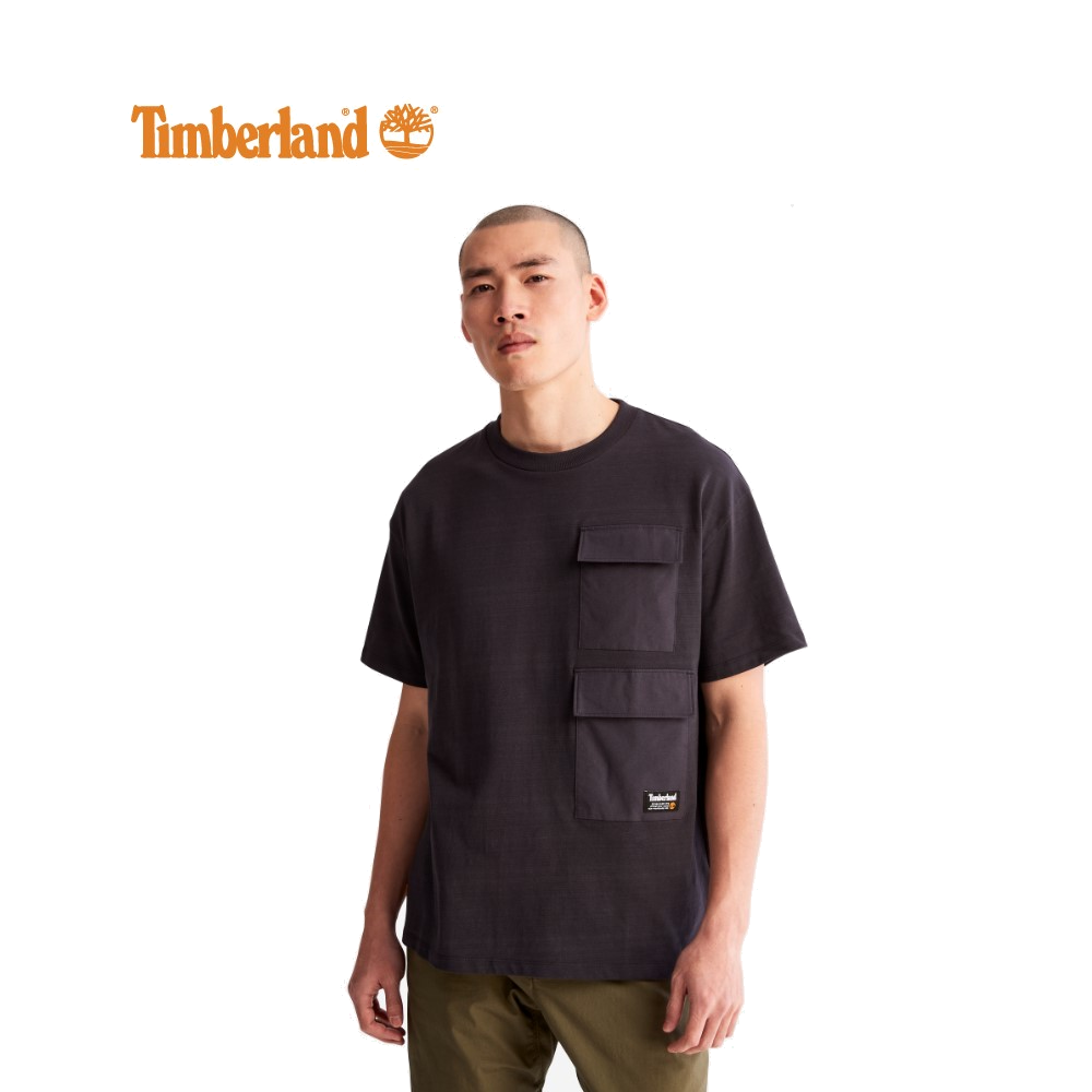 Timberland All Gender Progressive Utility Multi-Pocket Heavyweight T-Shirt Obsidian