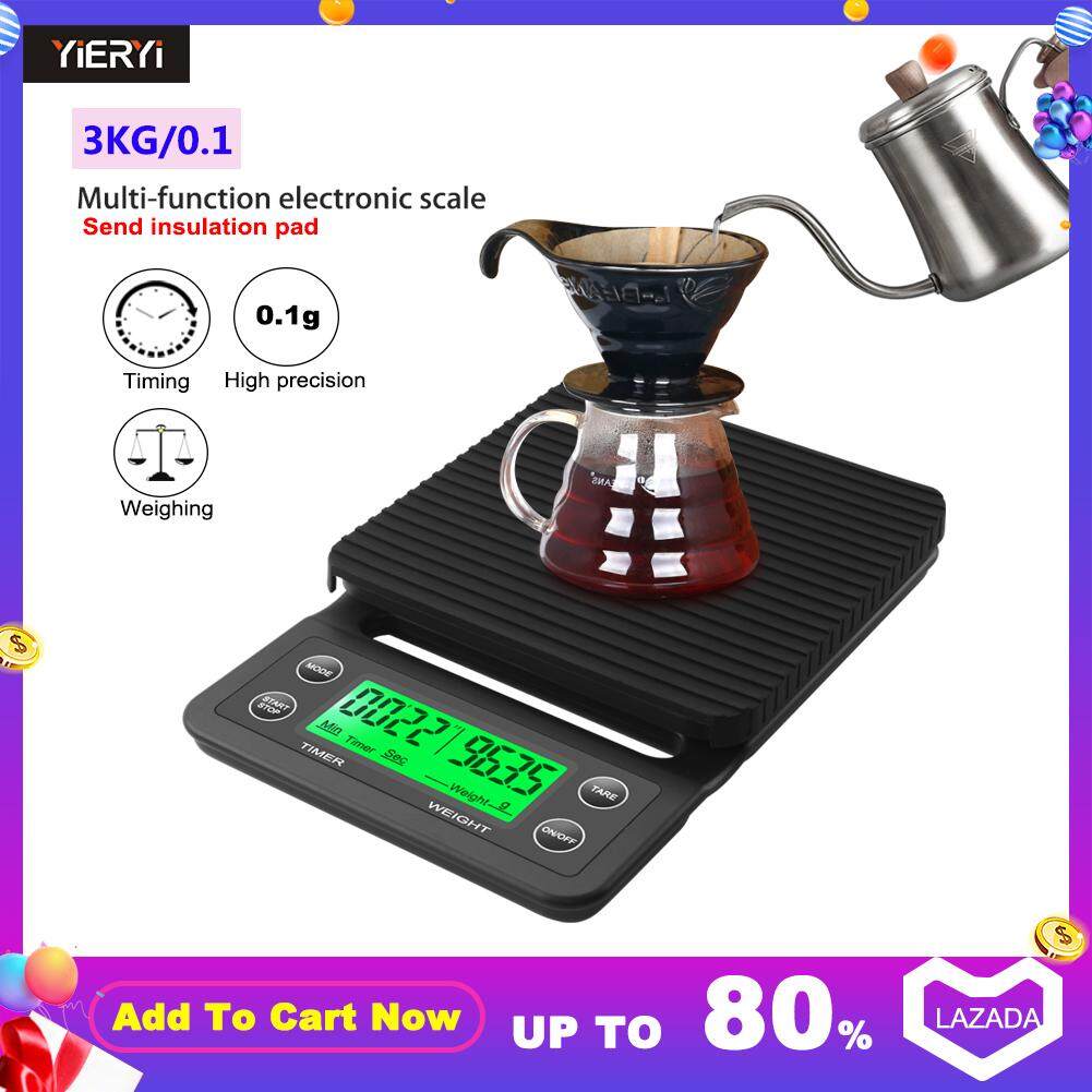 3kg/0.1g 5kg/0.1g Drip Coffee Scale With Timer Portable Electronic Digital Kitchen Scale High Precision LCD Electronic Scales