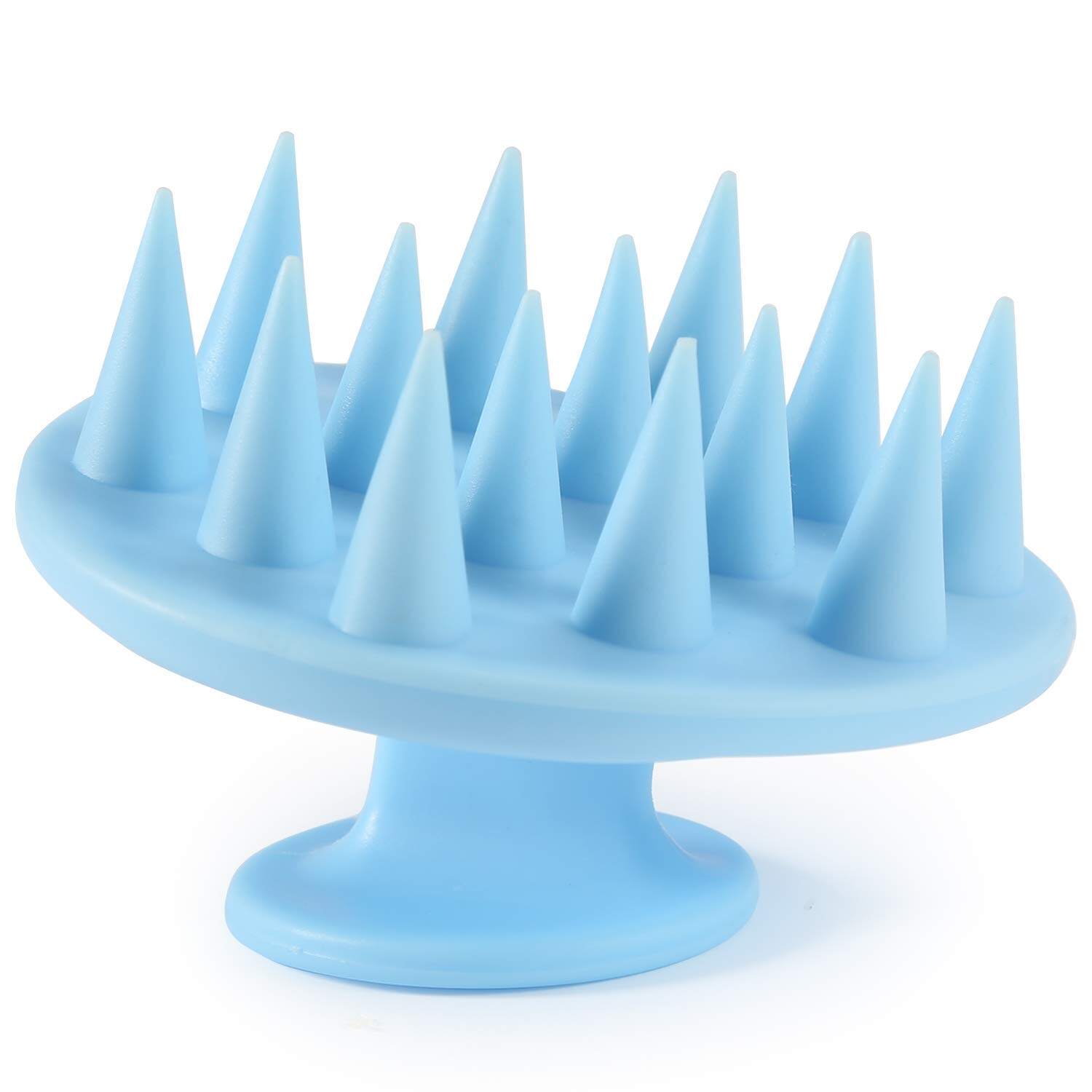 Smartconn Hair Scalp Massager Shampoo Brush with Soft Silicone Bristle, Scalp Scrubber Exfoliating for Women, Men Dandruff Treatment, Hair Growth and Stress Release