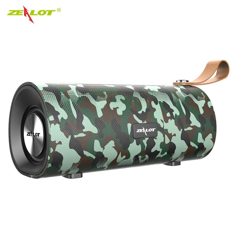 ZEALOT S30 Bluetooth 5.0 Speaker IPX5 Mini TWS Speaker with FM Radio Subwoofer Wireless Loundpeakers &Phone Holder