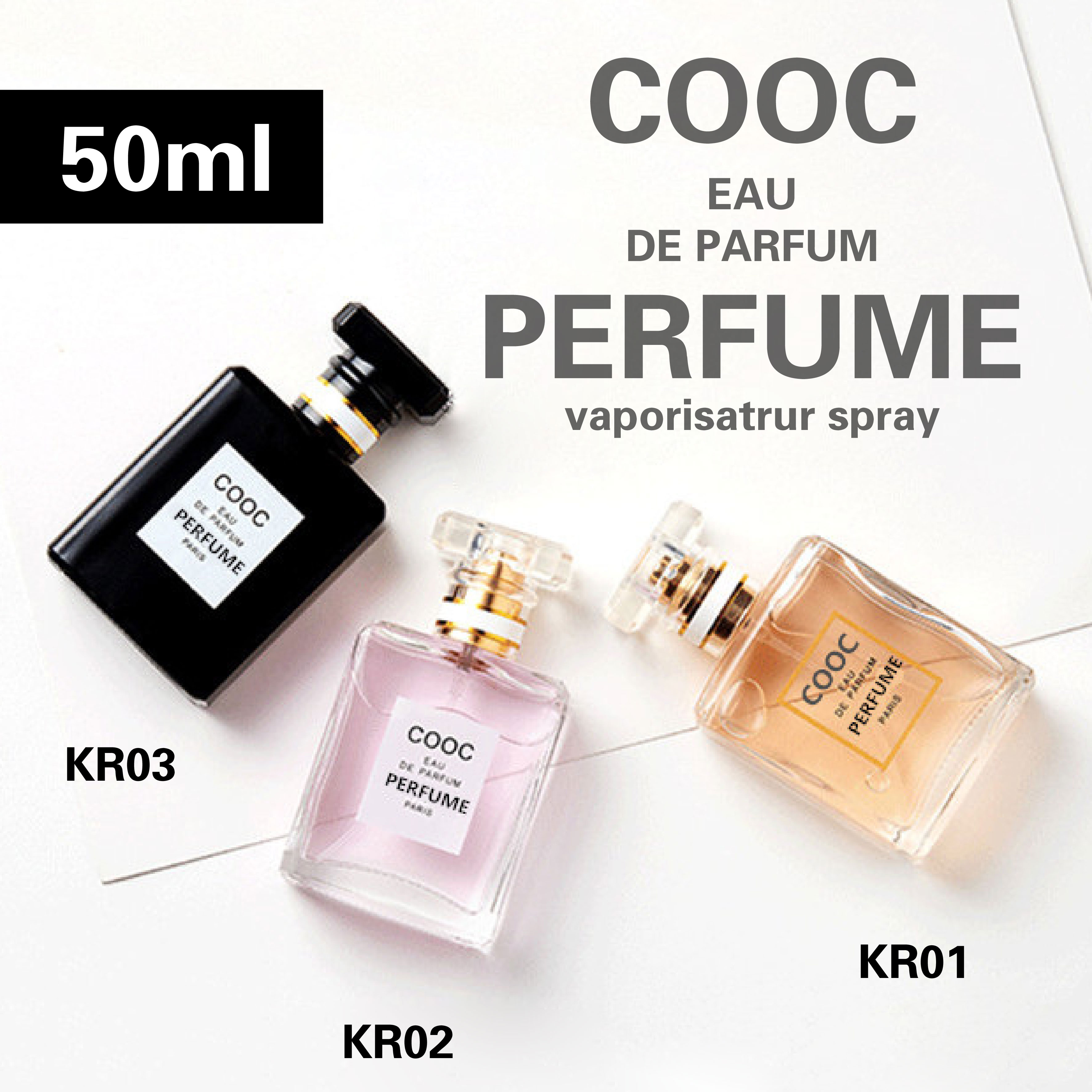 50ml Perfume Fruity Floral EDP VAPORISATEUR SPRAY || COOC EAU DE PARFUM || long lasting high quality ladies perfume || KR01-03