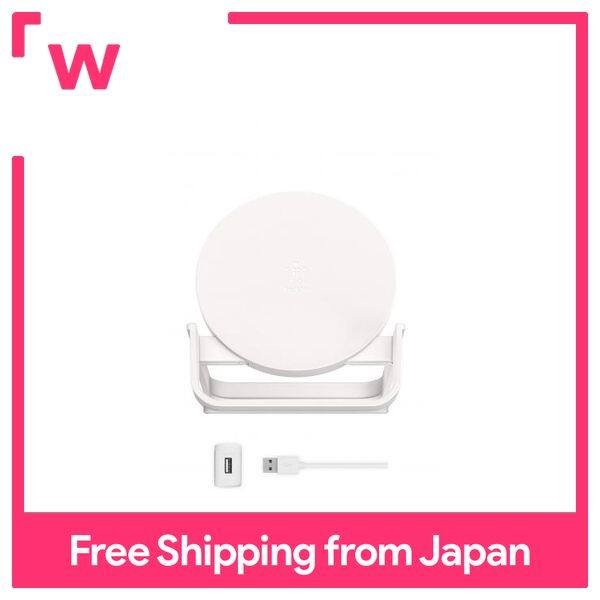 Belkin Wireless Charger Qi Certified iPhone 12 Pro / 12 / SE / 11 / XR Compatible 5W 7.5W 10W Output White F7U083JCWHT-A