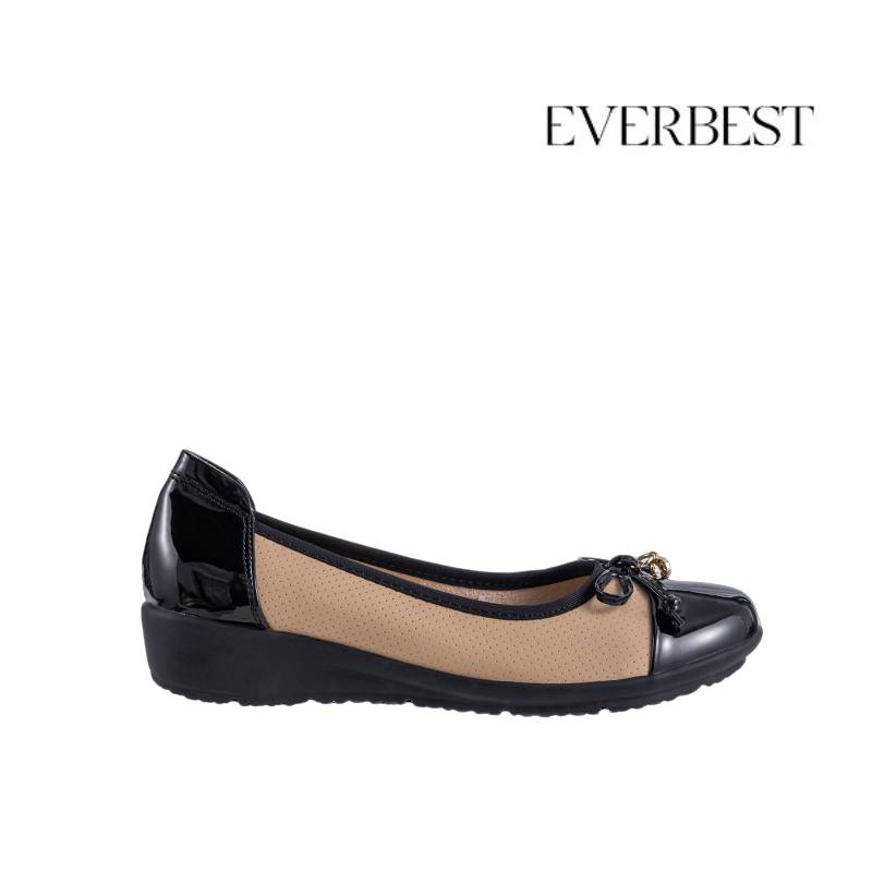 Everbest Women's Shoes - BT9017  Low Wedge Heel Shoes