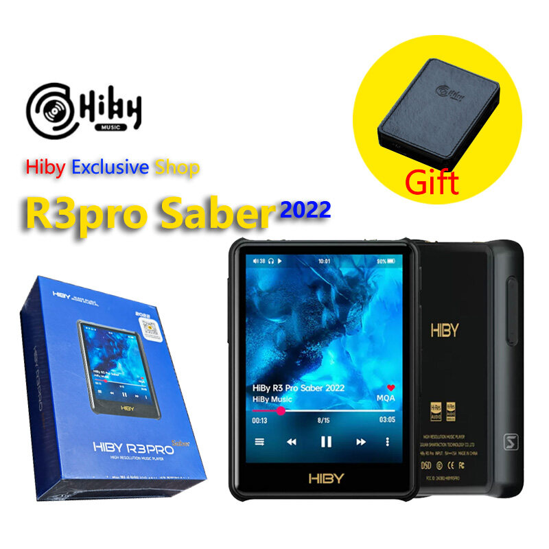 2022 NEW MP3 Players HiBy R3 Pro Saber Network Streaming Music HiRes Lossless Digital Audio Tidal MQA 5Gwifi LDAC DSD web radio dual ES9219 Hiby R3pro Saber 2022