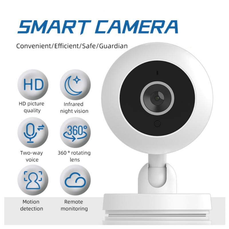 【easy to install】cctv camera for home wireless night vision 1080p hd ip camera with voice connect to cellphone 360° rotation two-way intercom Remote monitoring mini camera IP Security Cameras wifi cam