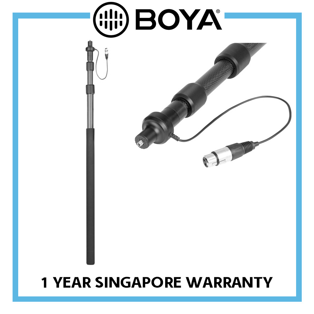 Boya BY-PB25 Carbon Fiber Boompole with Internal XLR